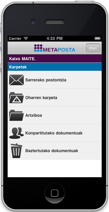 App Metaposta (iPhone)